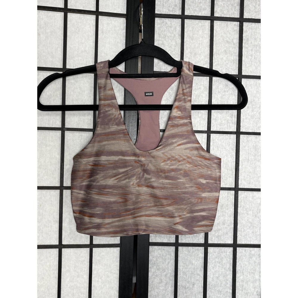 prAna Momento Crop Top Sporty Reversible Fair Trade Small‎ Yoga Workout Running
